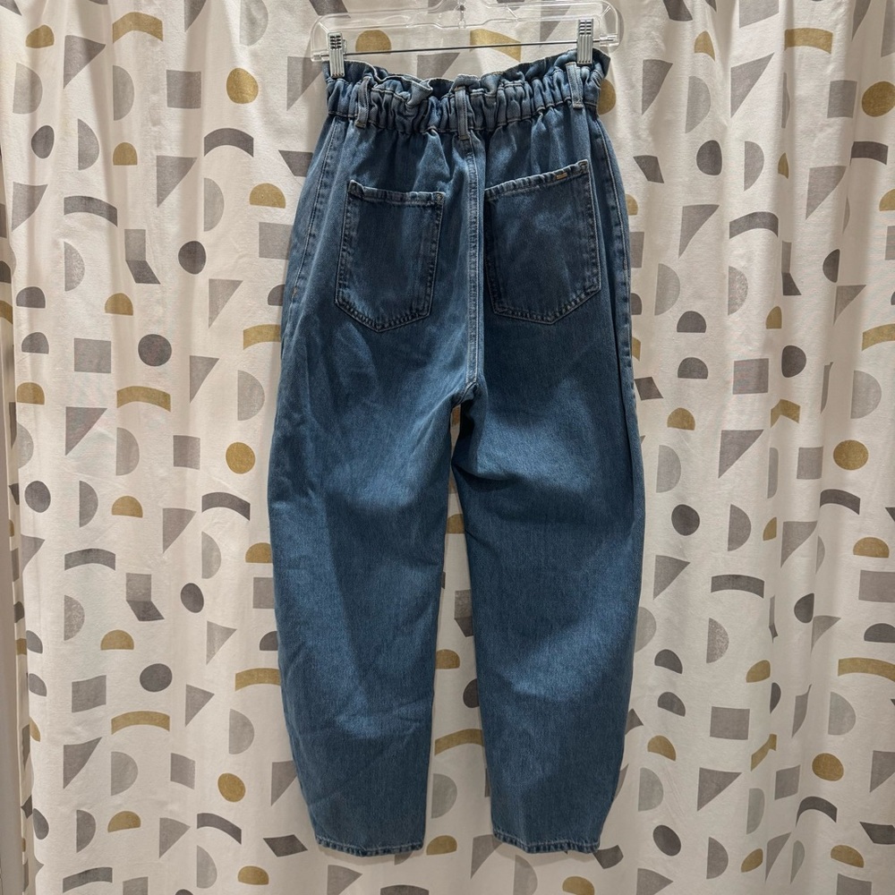 Zara High Rise Light Blue Jeans - Picture 4 of 8